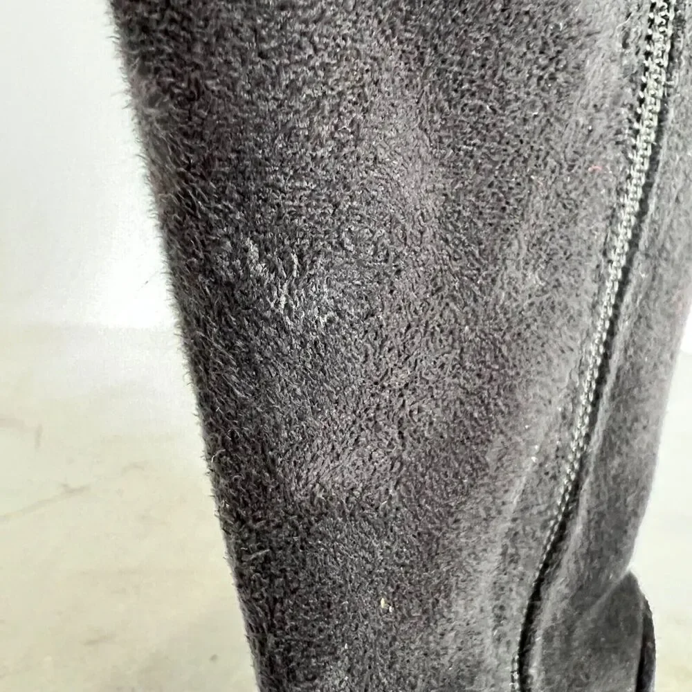 Skechers Girls Mid-Calf‎ Black Boots Pink Buttons Size 11 Fall Winter
